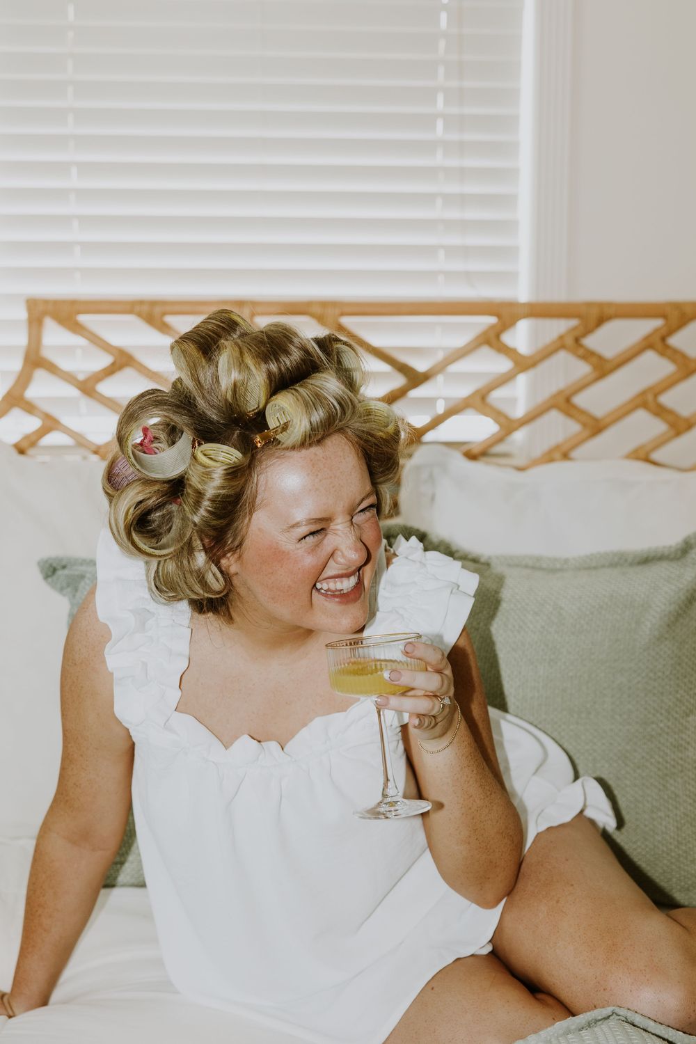 Summer Tradition Town Hall Wedding. Modern summer wedding in Tradition, Florida. Bride getting ready at Airbnb in Stuart