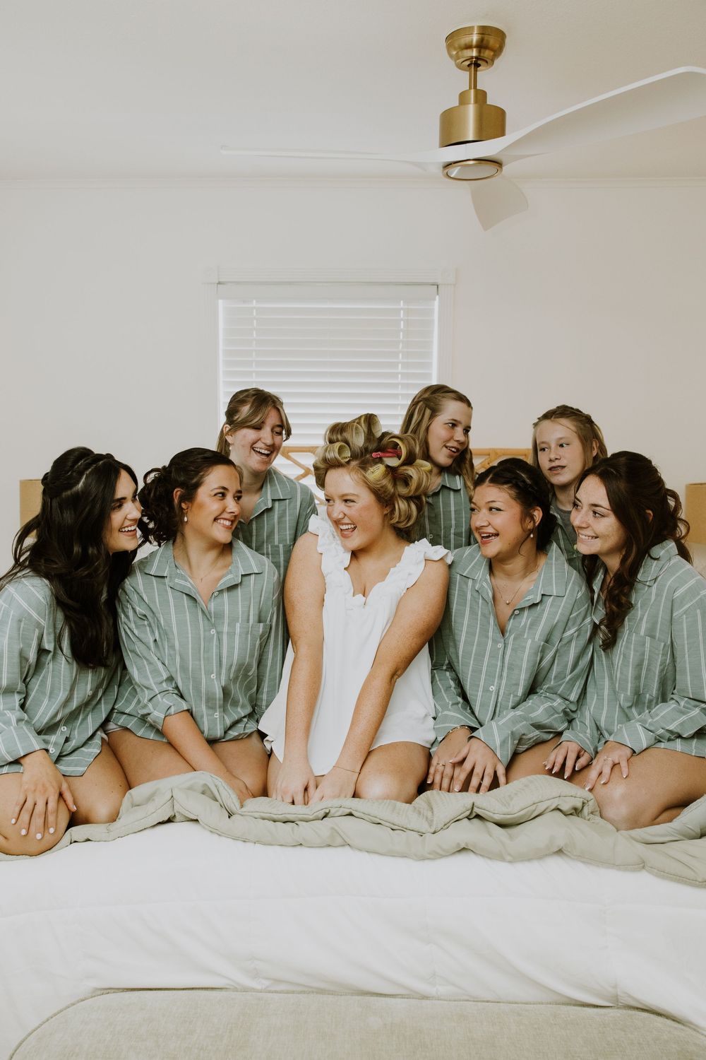 Summer Tradition Town Hall Wedding. Modern summer wedding in Tradition, Florida. Bride getting ready at Airbnb in Stuart