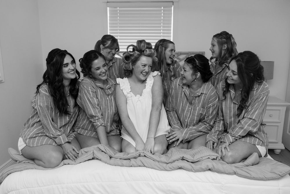 Summer Tradition Town Hall Wedding. Modern summer wedding in Tradition, Florida. Bride getting ready at Airbnb in Stuart