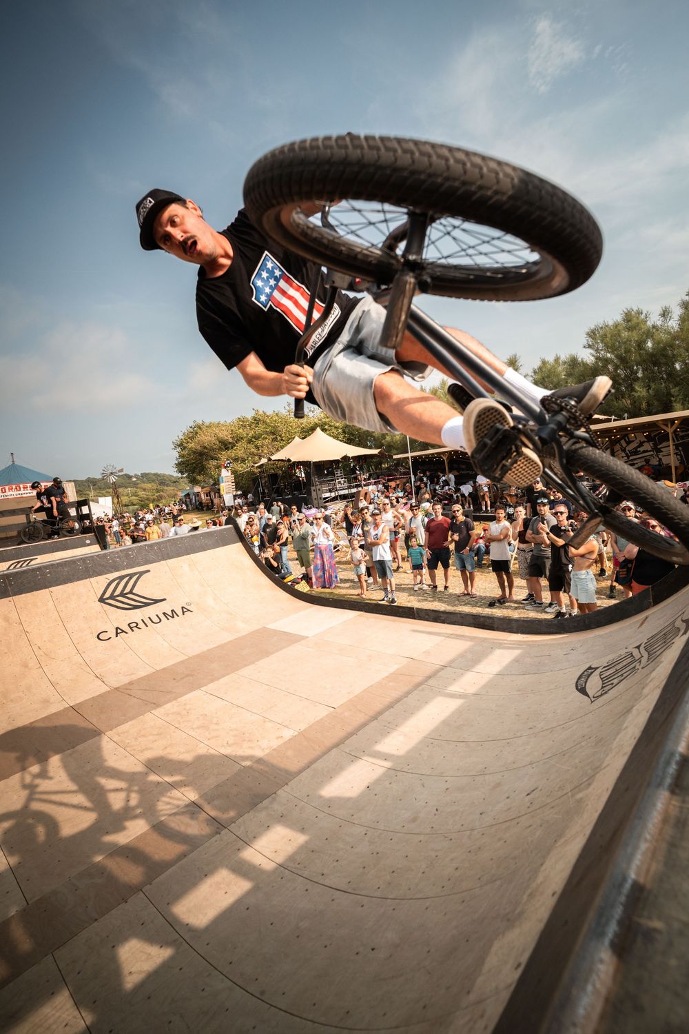 Les riders bmx de la team Harley-Davidson