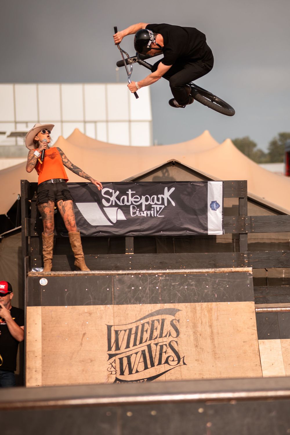 Les riders bmx de la team Harley-Davidson