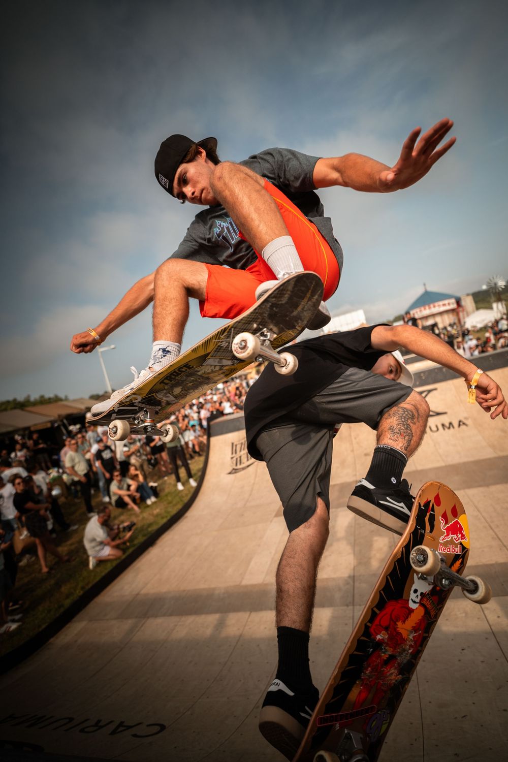 Les riders bmx de la team Harley-Davidson