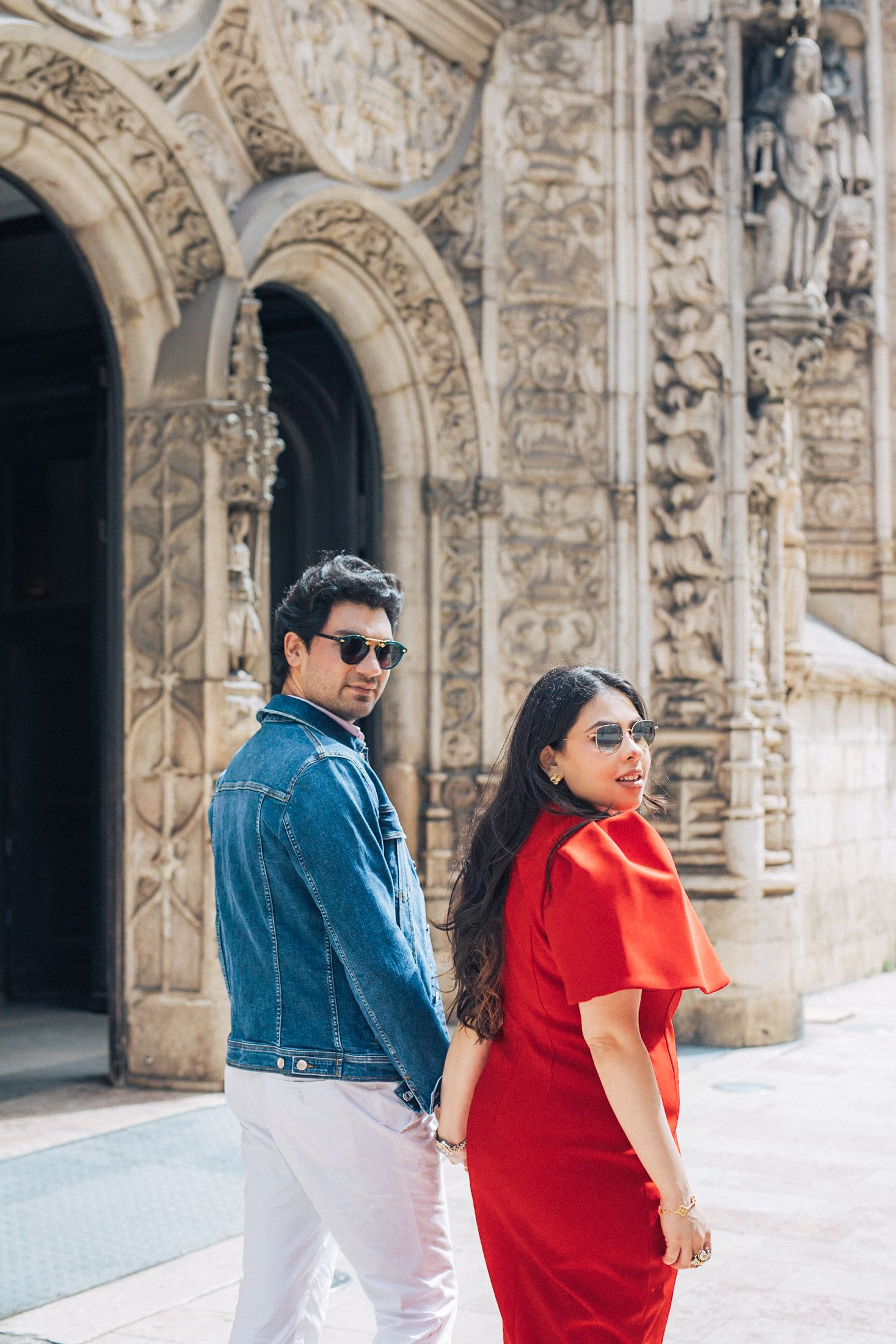 Pre-wedding photography in Lisbon for Indian couple visiting Portugal.