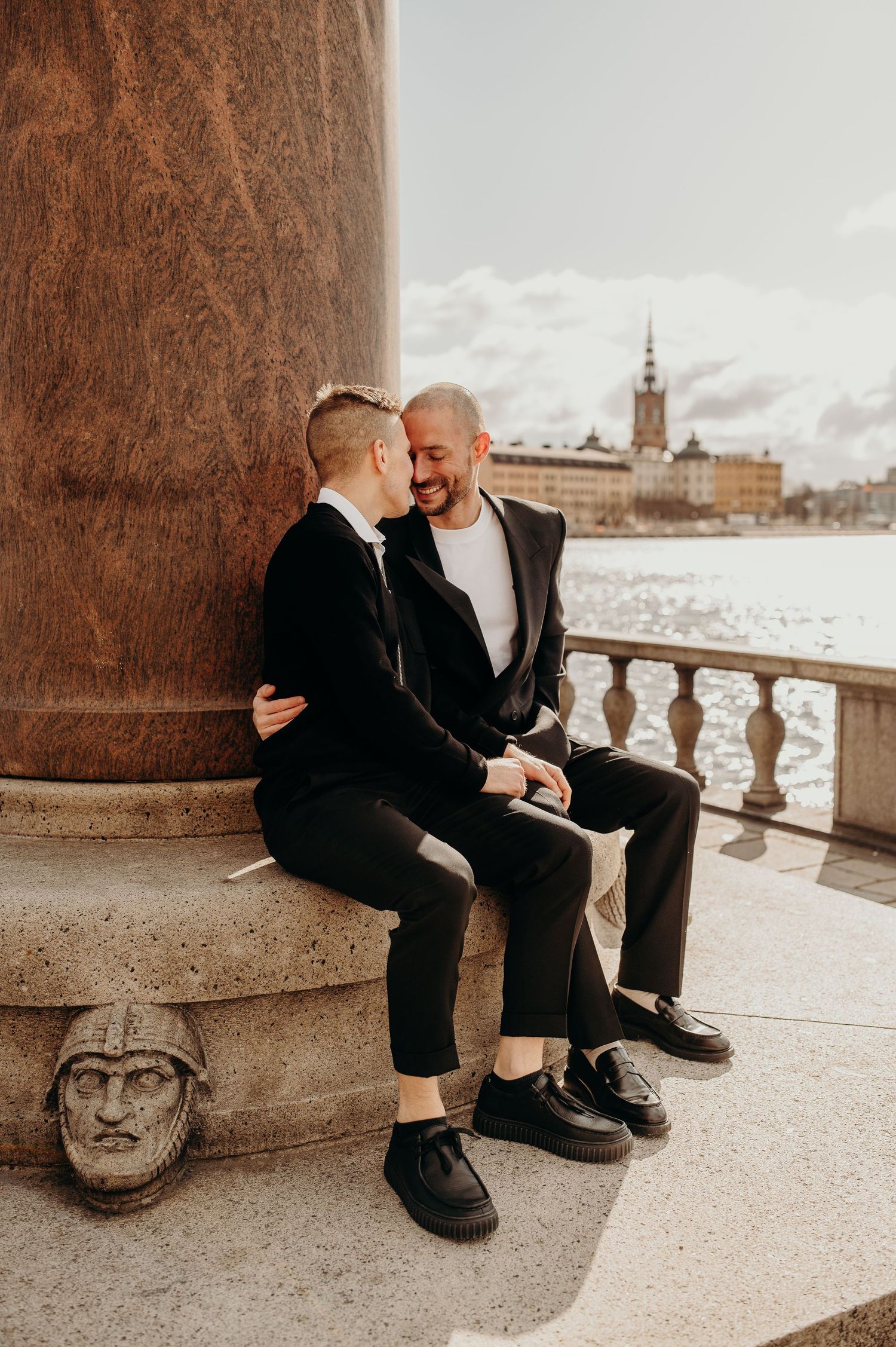 gay couple getting married in Stockholms stadshus