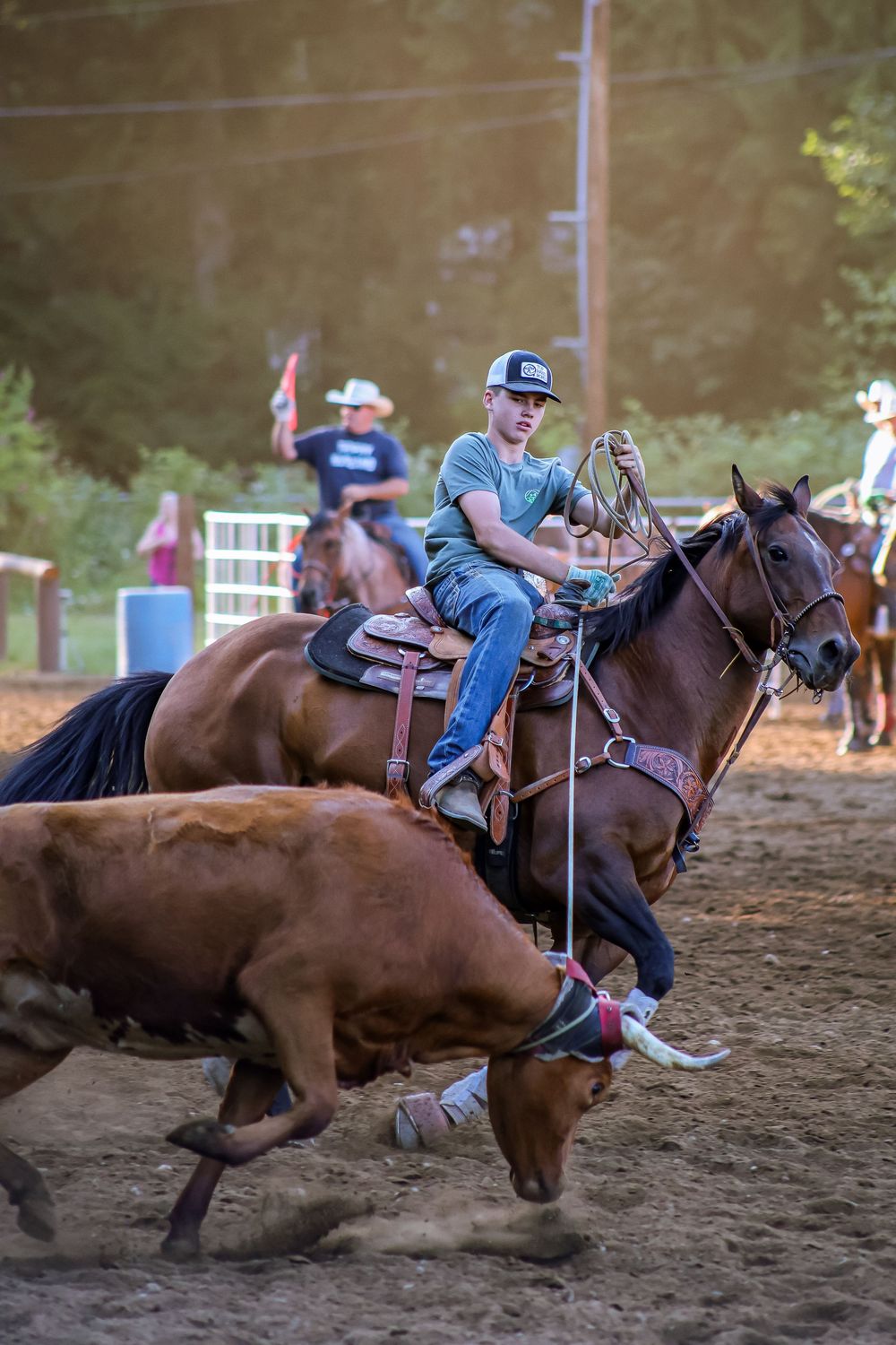 Team roping Arlington Wa