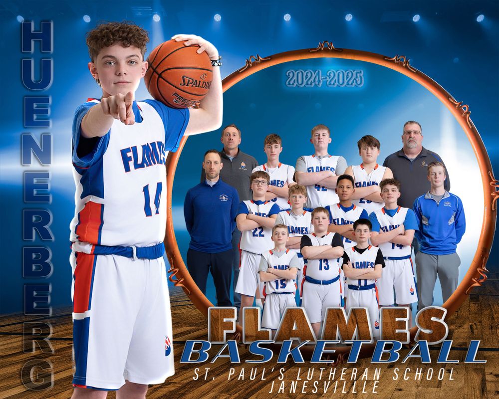 Janesville Wisconsin Photographer. Sports Photography. Sport. Portrait. Basketball. St. Paul's Janesville