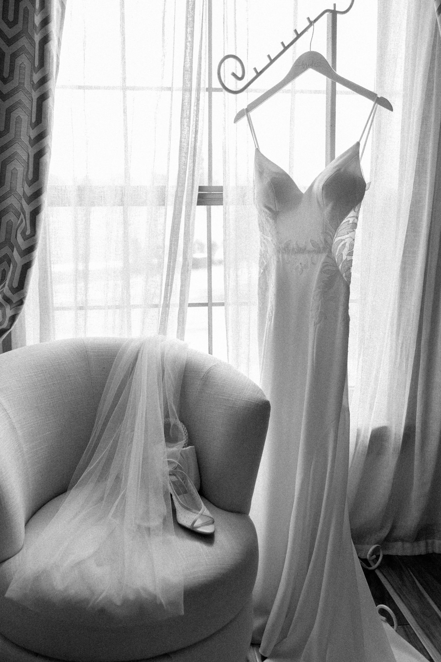 Bridal gown and shoes bridal detail photo by North Florida wedding photographer at Barn at Cottonwood Ranch wedding venue in Jacksonville.