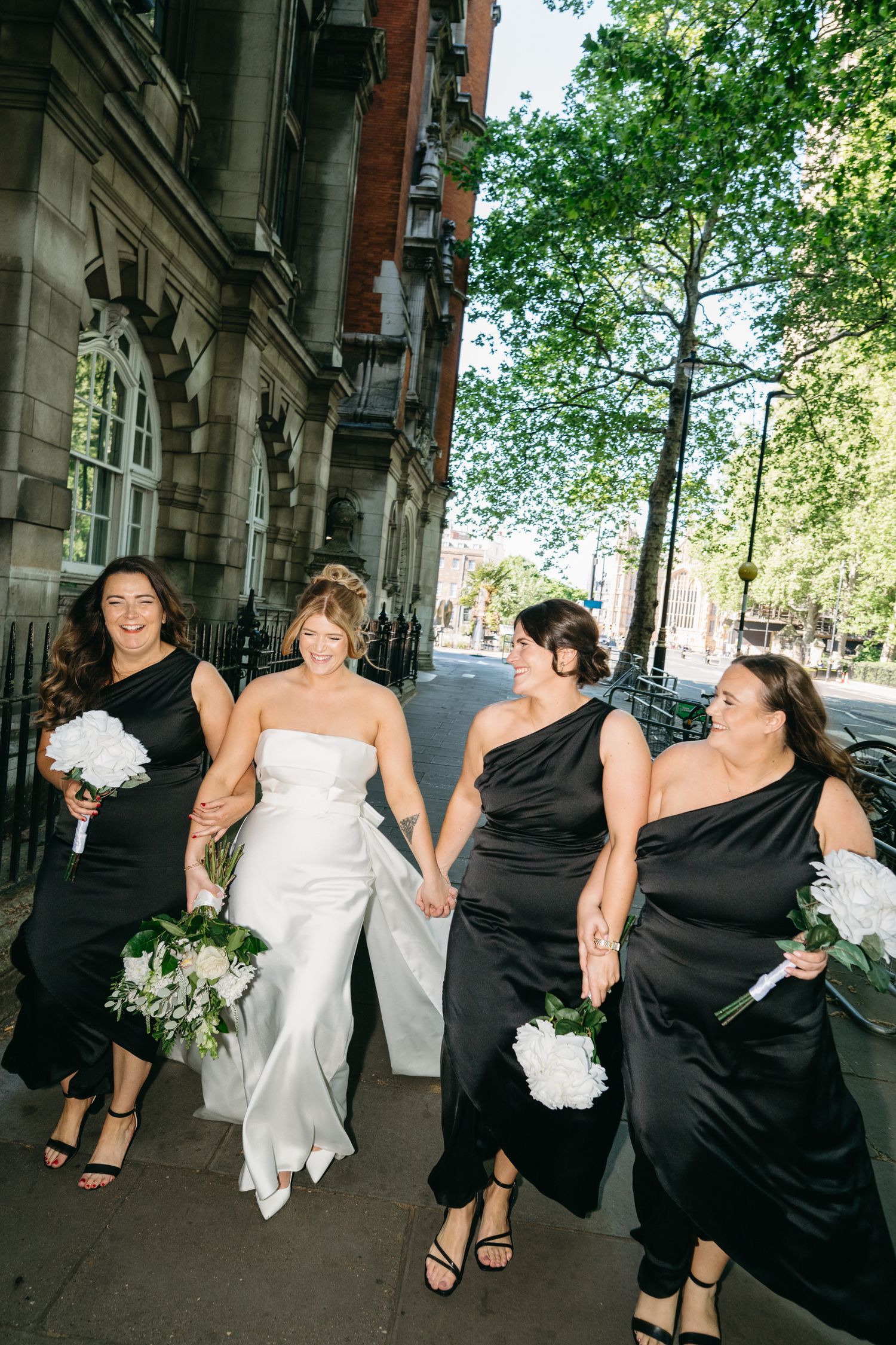 Relaxed wedding elopement in London city, taken by editorial, documentary wedding photographer based in the UK