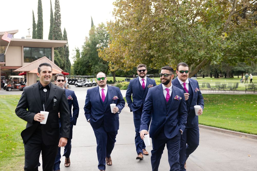 groomsmen portraits, golf course wedding, Chico Wedding Photographer, Northern California Wedding Photographer,
