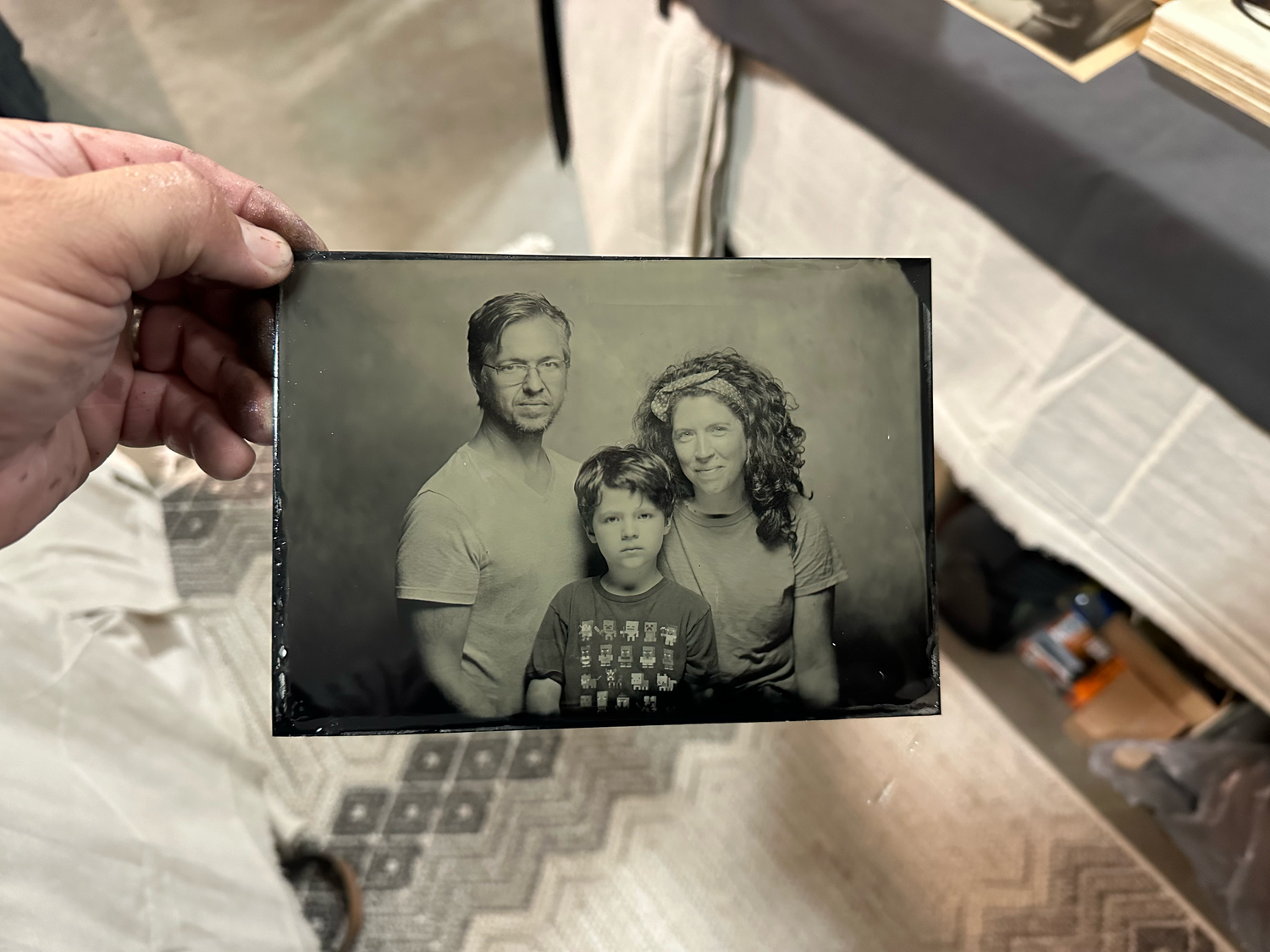 tintype of family taken at state fair