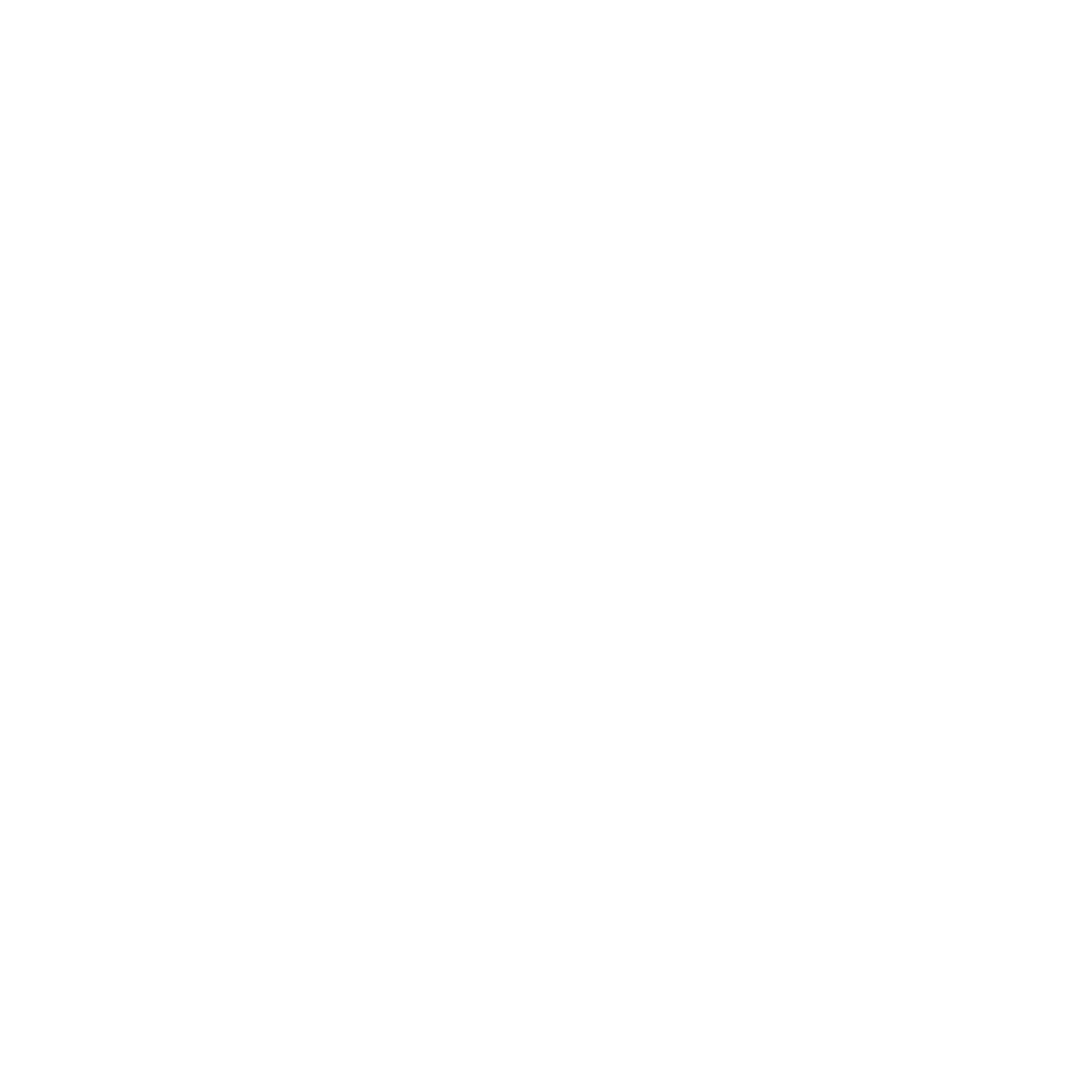 Simple white line drawing of heart with crown rays on black background.