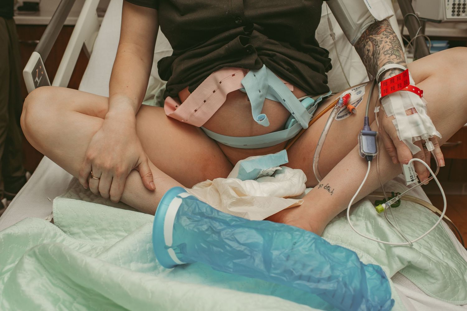 An image showing the reality of what is all involved in a Virginia hospital birth setting.