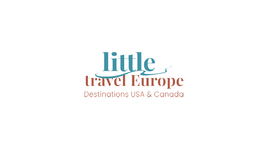 Little Travel Europe company logo in teal and coral text.