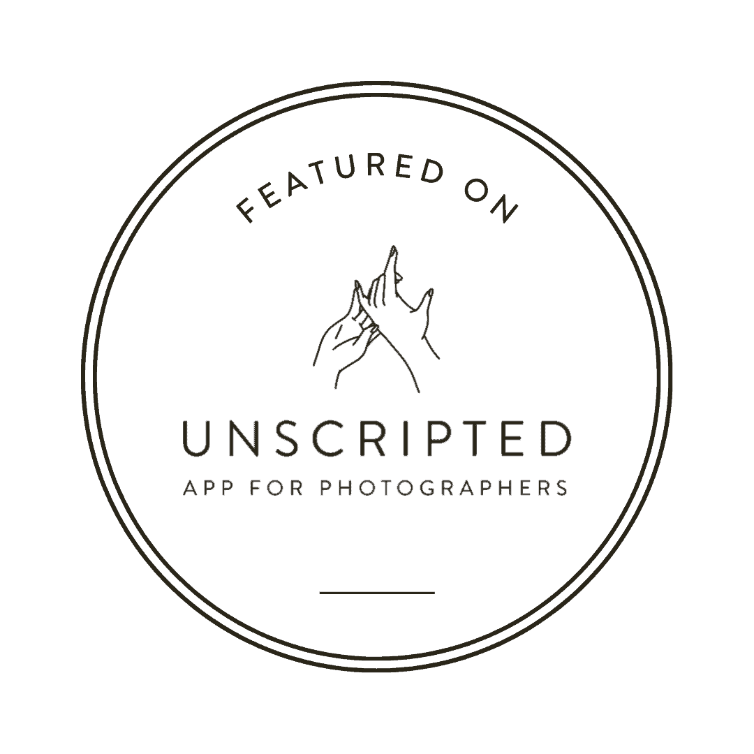 badge featured unscripted app for photographers