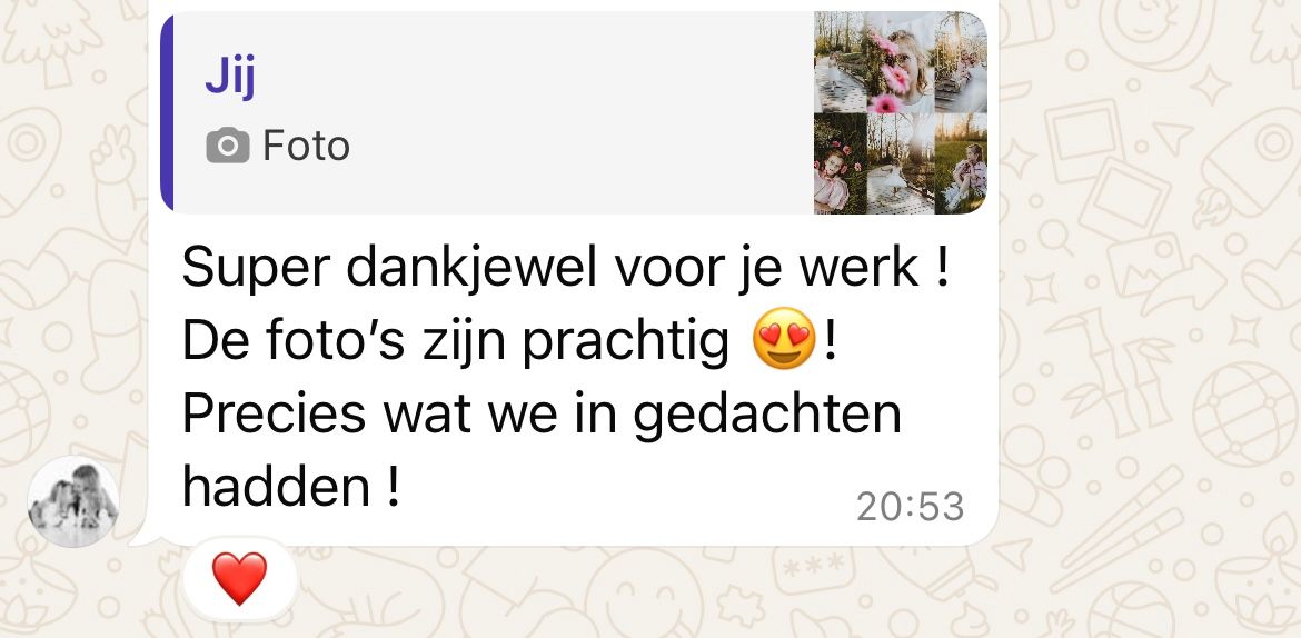 spontane reactie op de foto's van een recent afgeleverde fotoshoot uit brugge