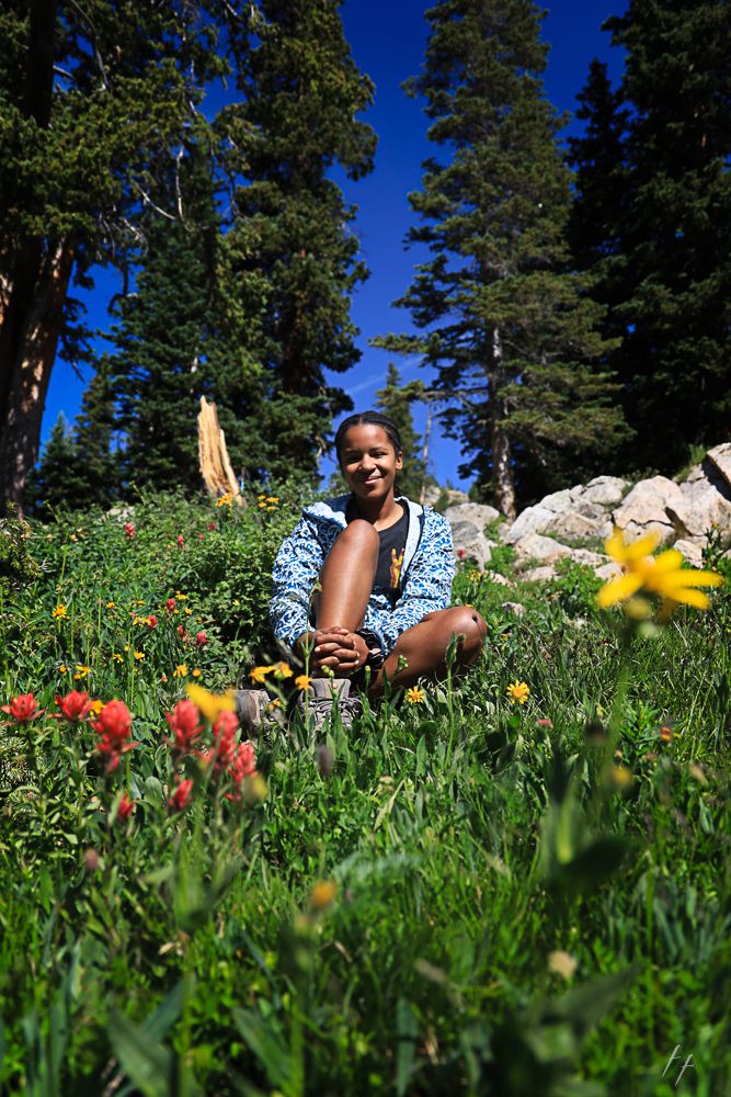 Woman in Flowers