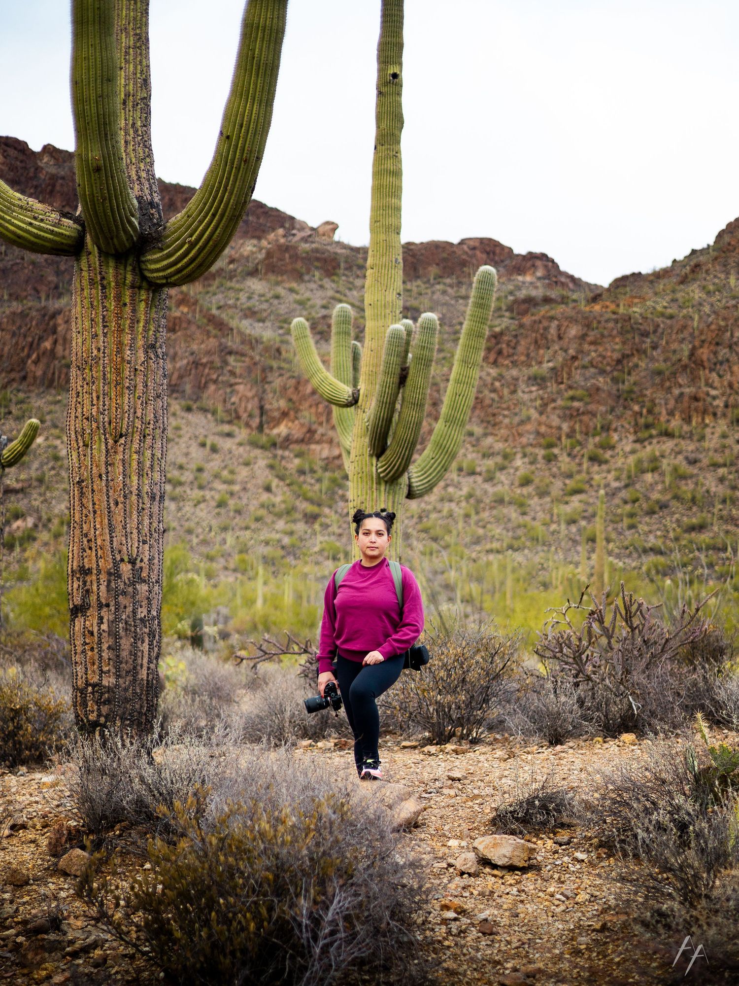 Woman in the desert