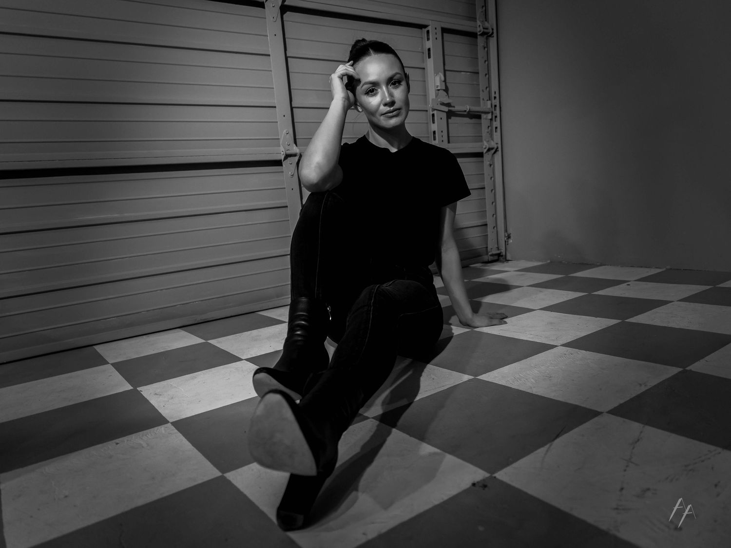 Denver portrait in black and white