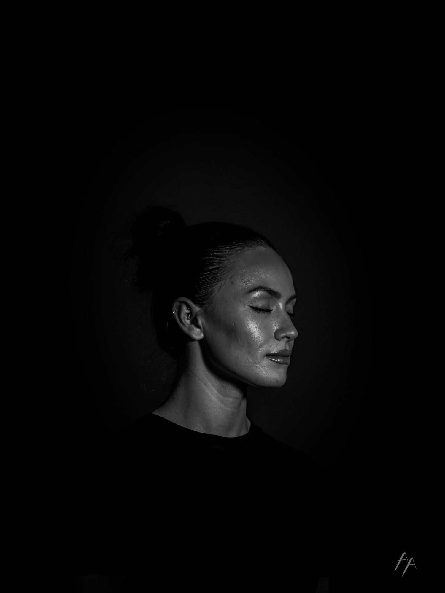 Denver portrait in black and white