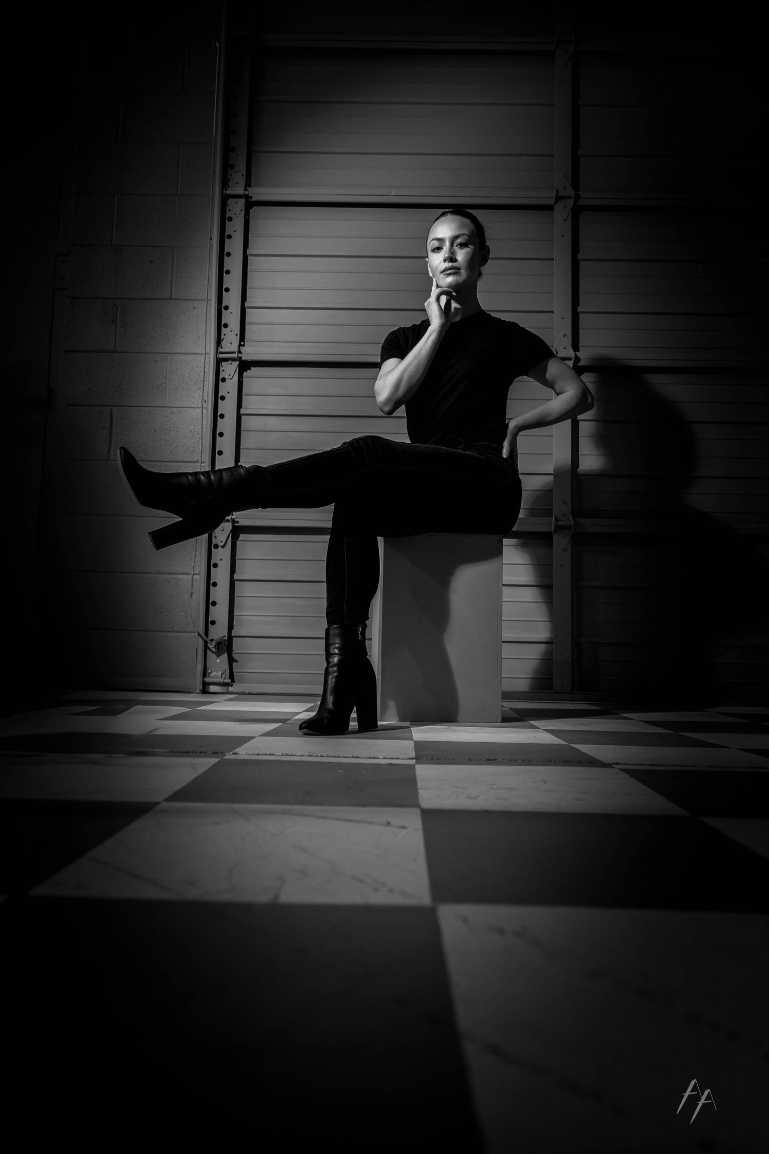 Denver portrait in black and white