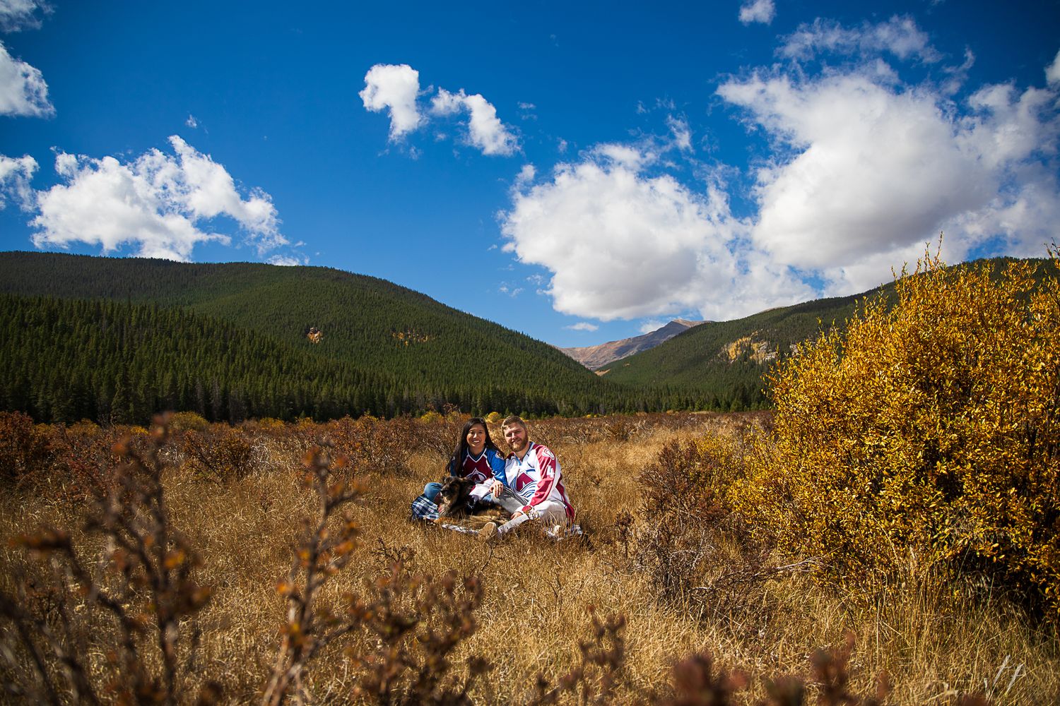 Colorado autumn engagement