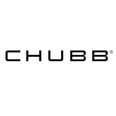 Black CHUBB company logo text in a minimalist modern font design against white background.