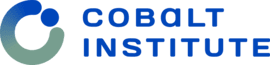 A modern blue and green circular logo design for Cobalt Institute with stylized text.