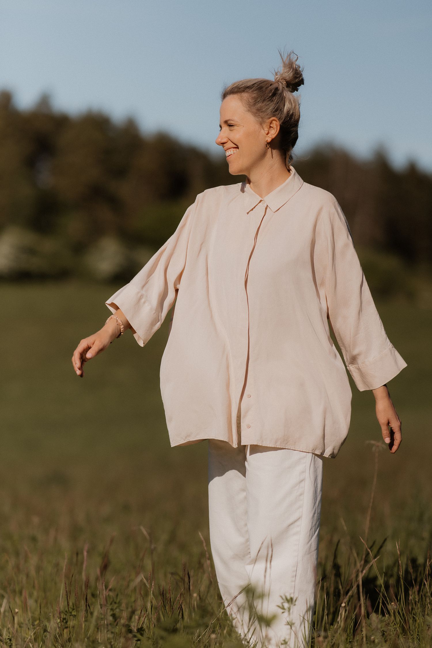 Portrait of a woman, outdoor photography session, Erfurt
