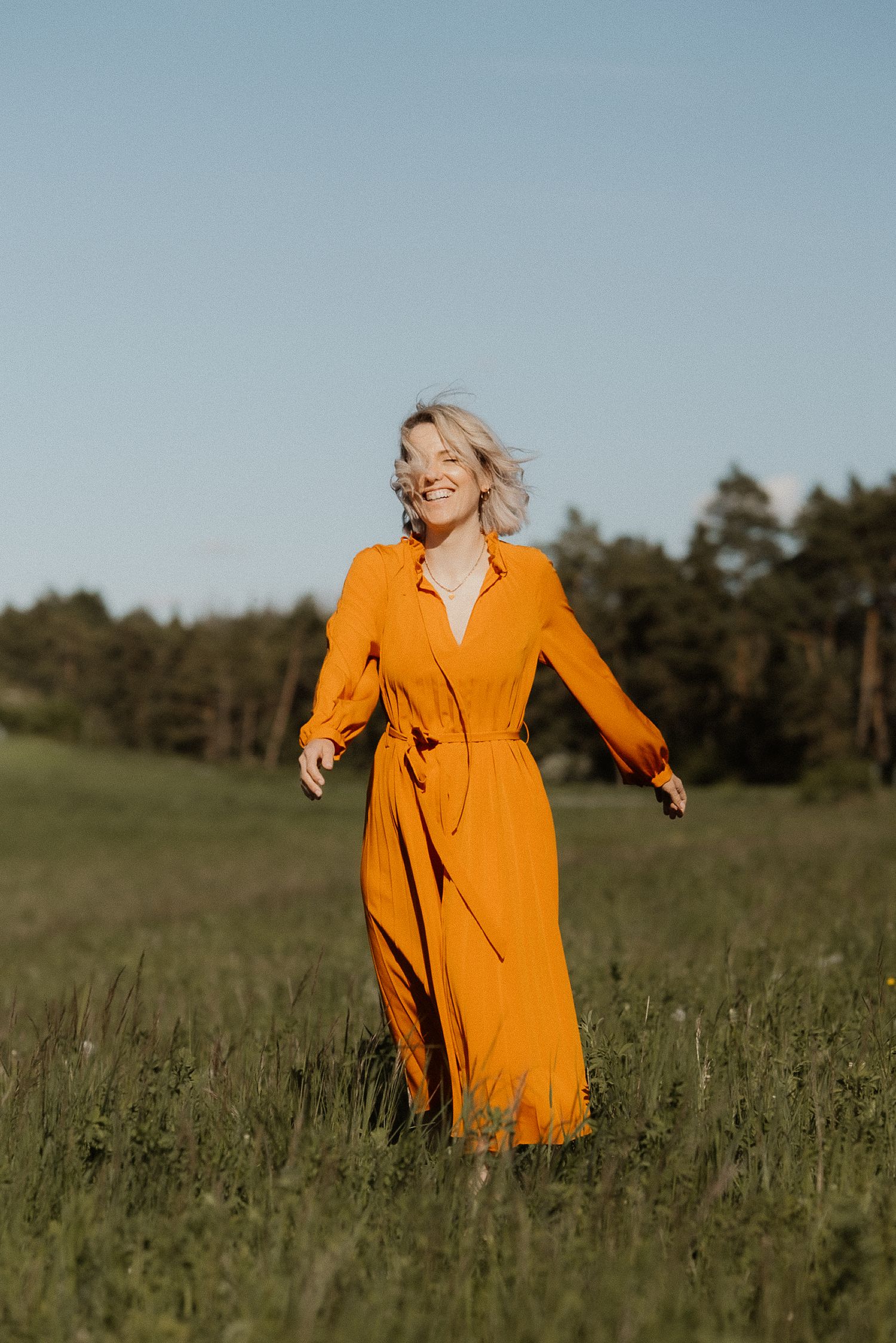 Portrait of a woman, outdoor photography session, Erfurt