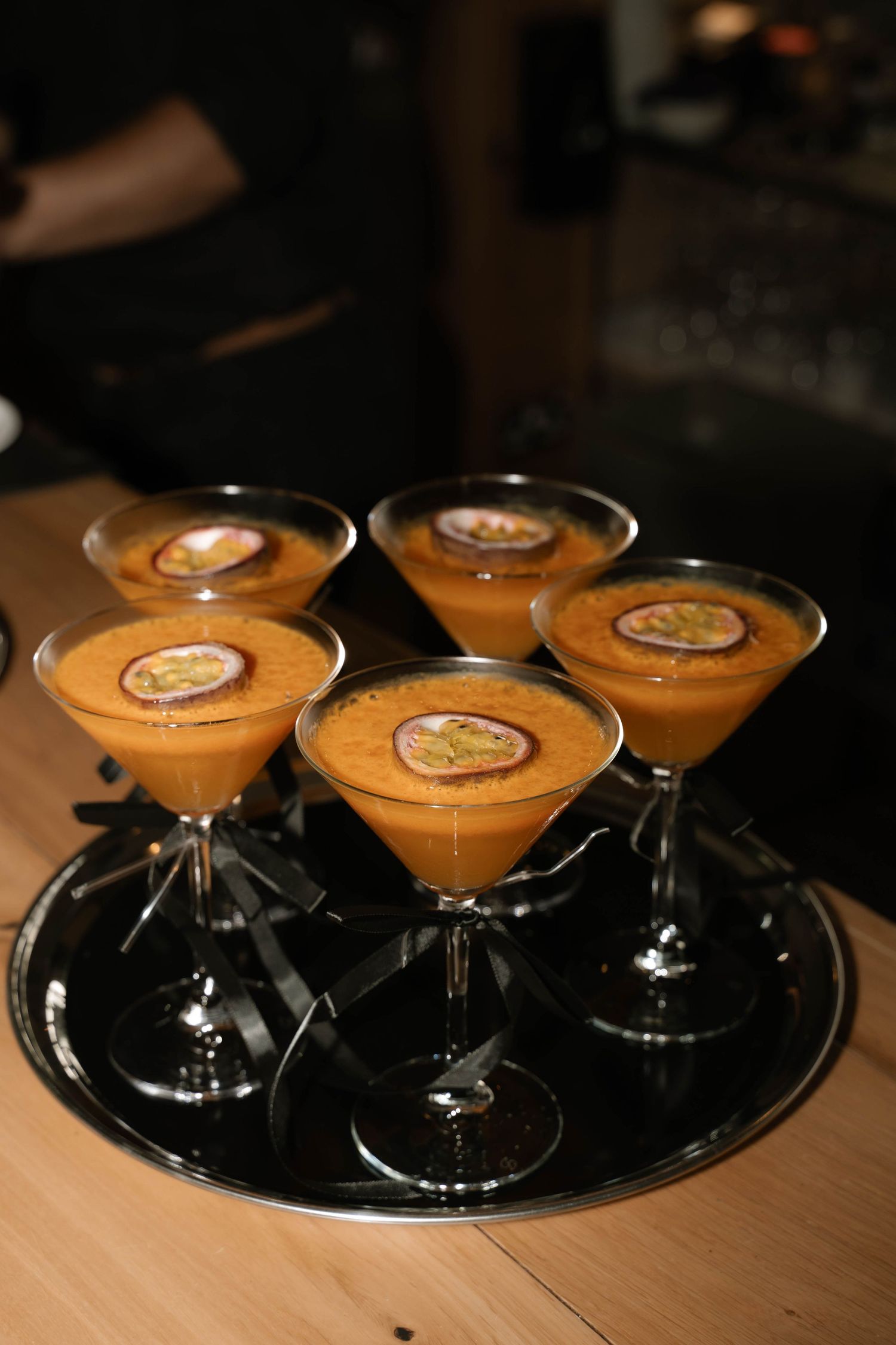 flash photo of cocktails at Primrose Hill farm Wedding- Photo by Primrose Hill Farm Wedding Photographer, Olivia J Morgan Photography