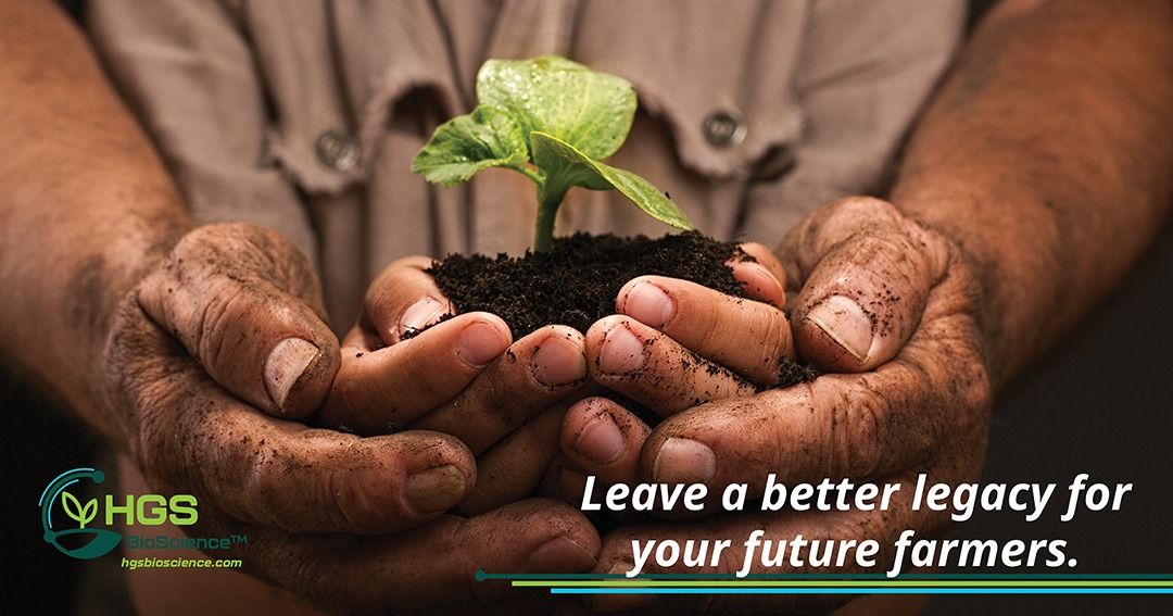 Soil-covered hands holding earth illustrating agricultural stewardship concept.