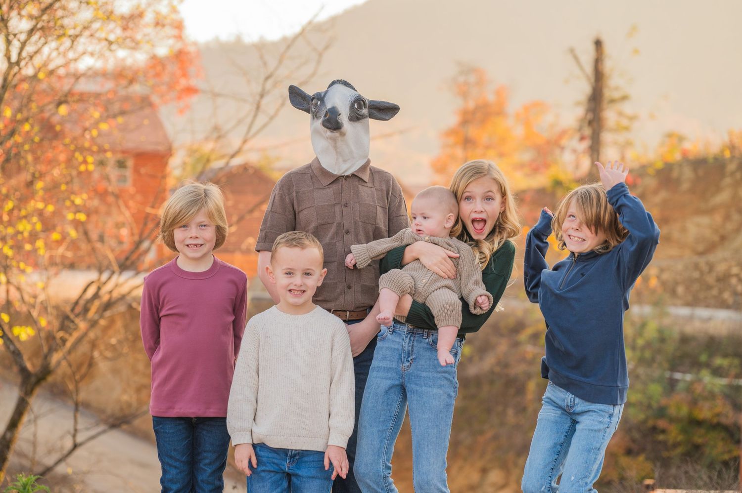 Gatlinburg TN Photographer portrait of grandkids at the family cabin rental in Sevierville TN.