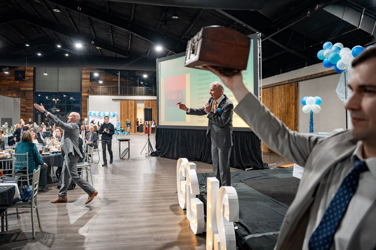 bidding on a box