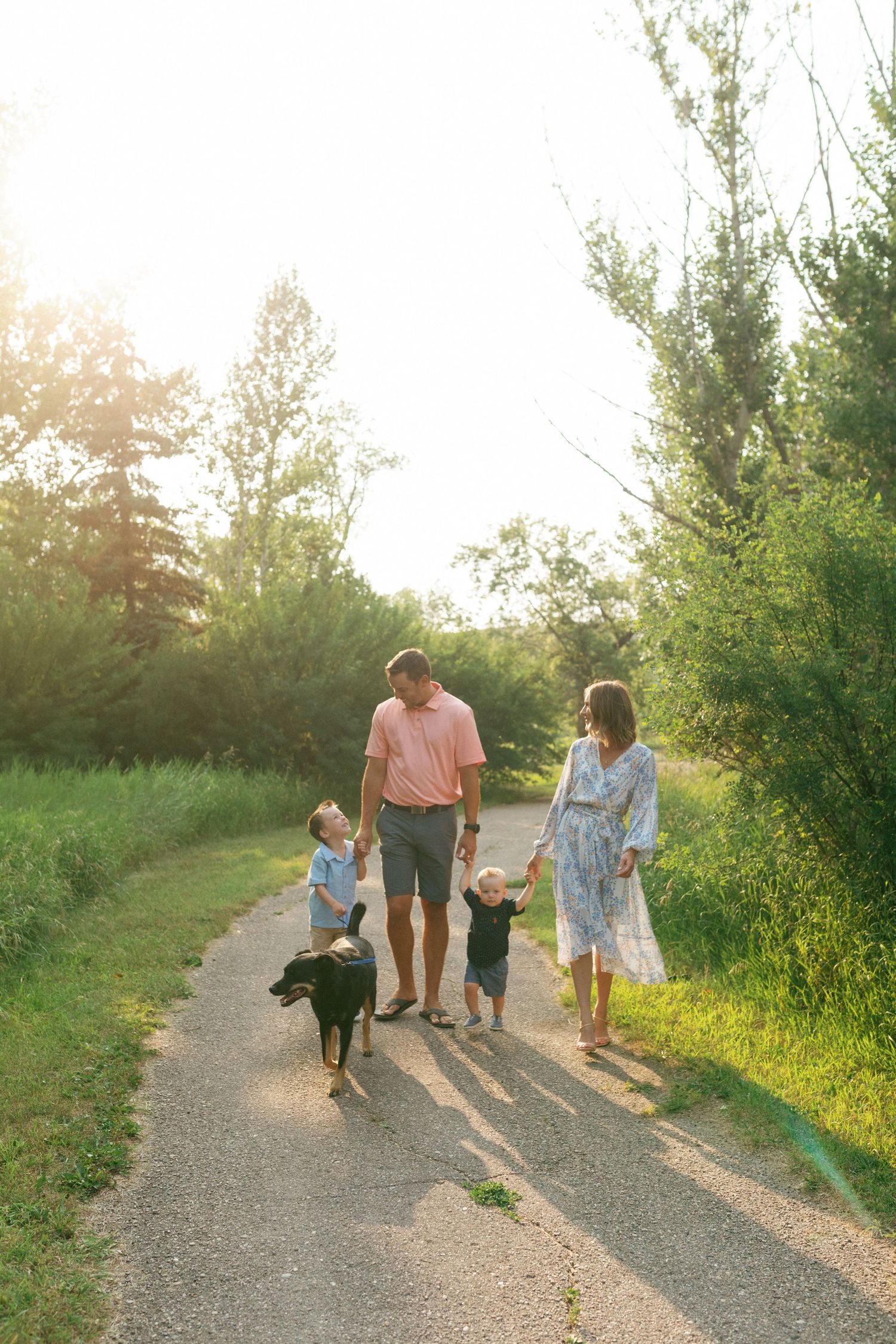 sunset family photoshoot