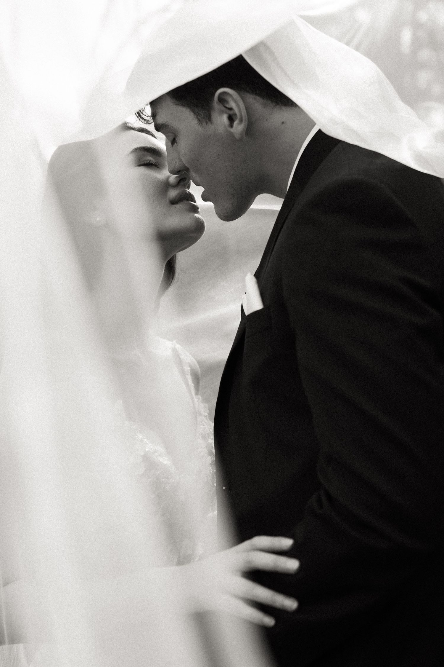 Willow and Cale on their wedding day
