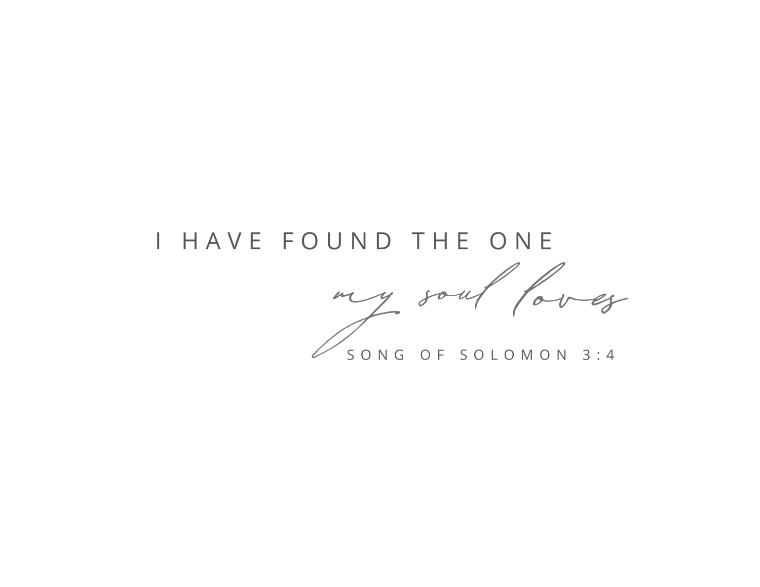 Dark image with white text reading 'I HAVE FOUND THE ONE' with a signature or handwriting below.