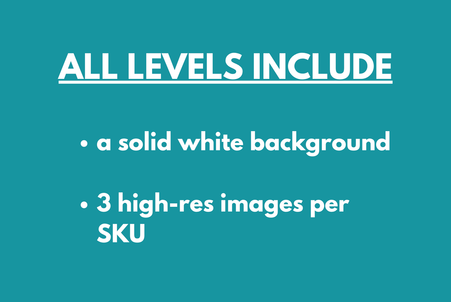 All pricing levels include