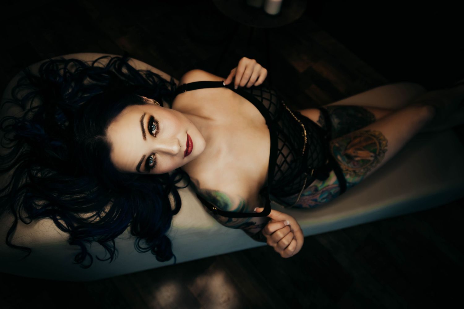 PNW boudoir photo with soft natural light