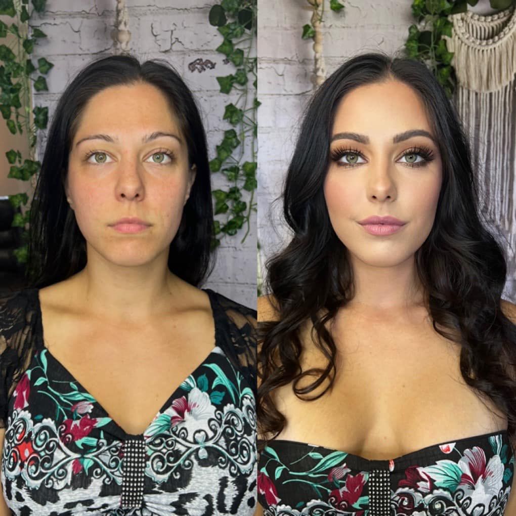 boudoir hair and makeup makeover by Strawberry Boudoir Photography
