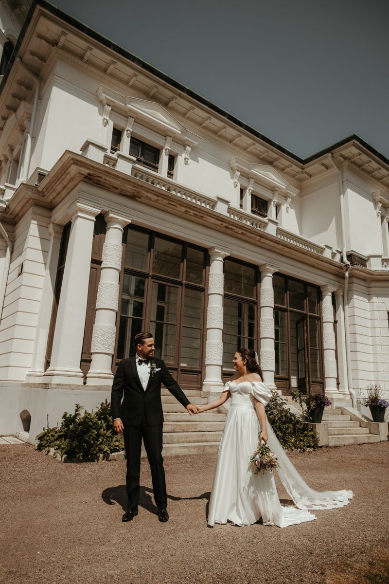 Bröllop på Överås slott i Göteborg, maj 2025. Foto: Grevholm Photography.