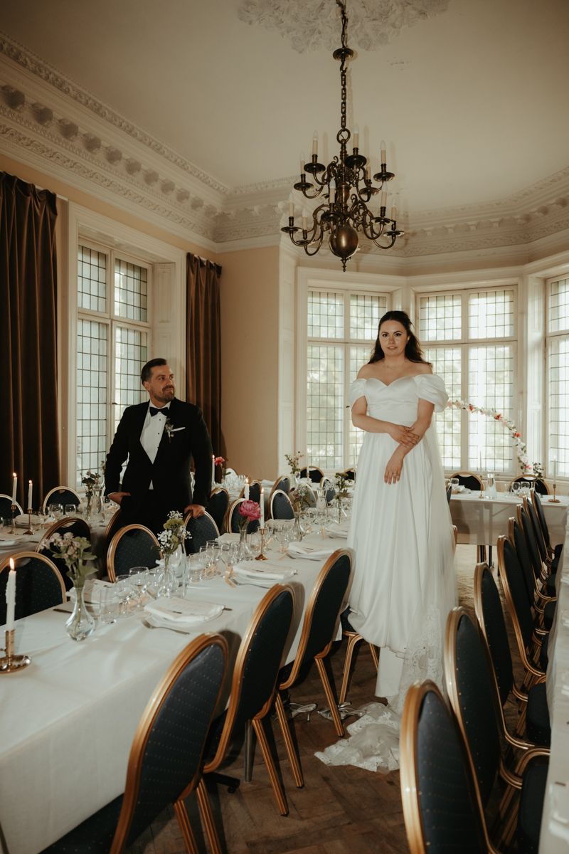 Bröllop på Överås slott i maj 2025. Foto: Grevholm Photography.