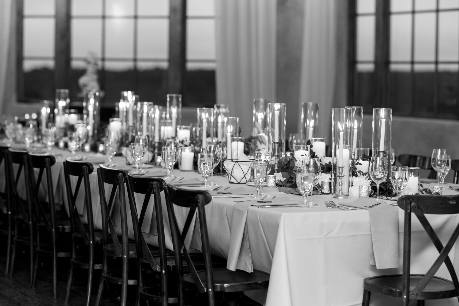 Intimate wedding reception