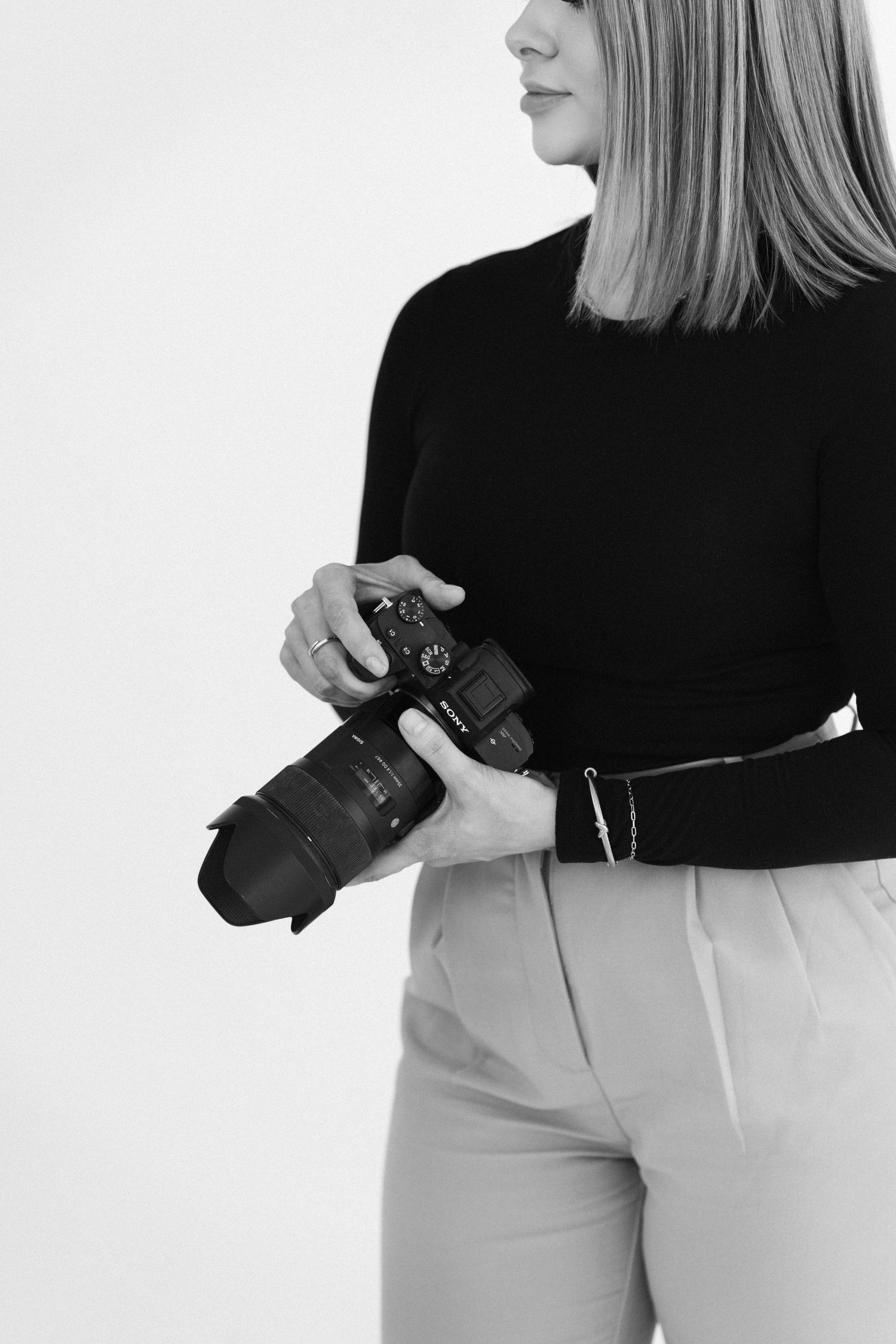 Detail shot of camera equipment.