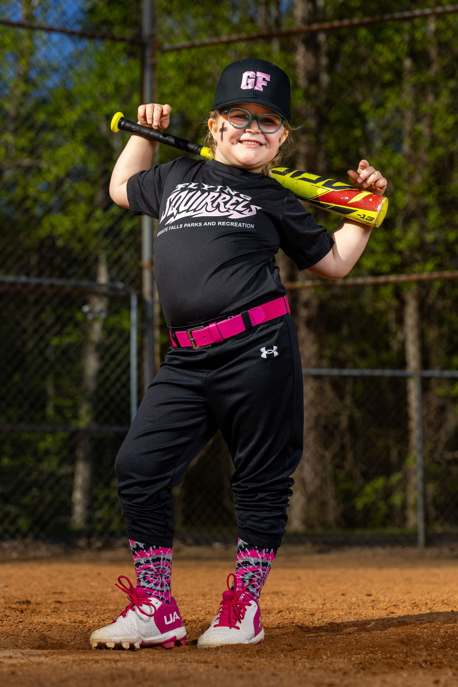 Dynamic Baseball Portrait