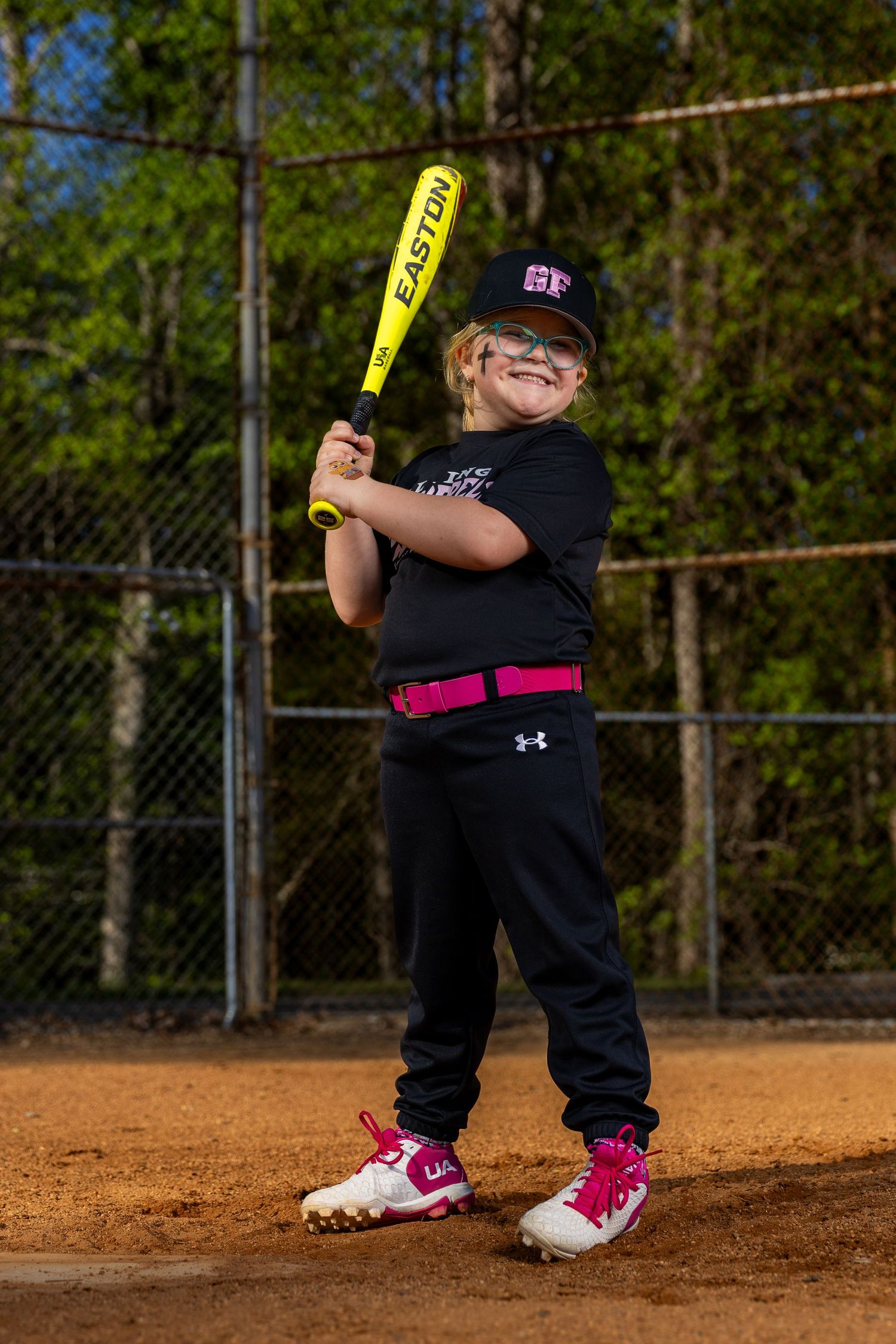 Dynamic Baseball Portrait