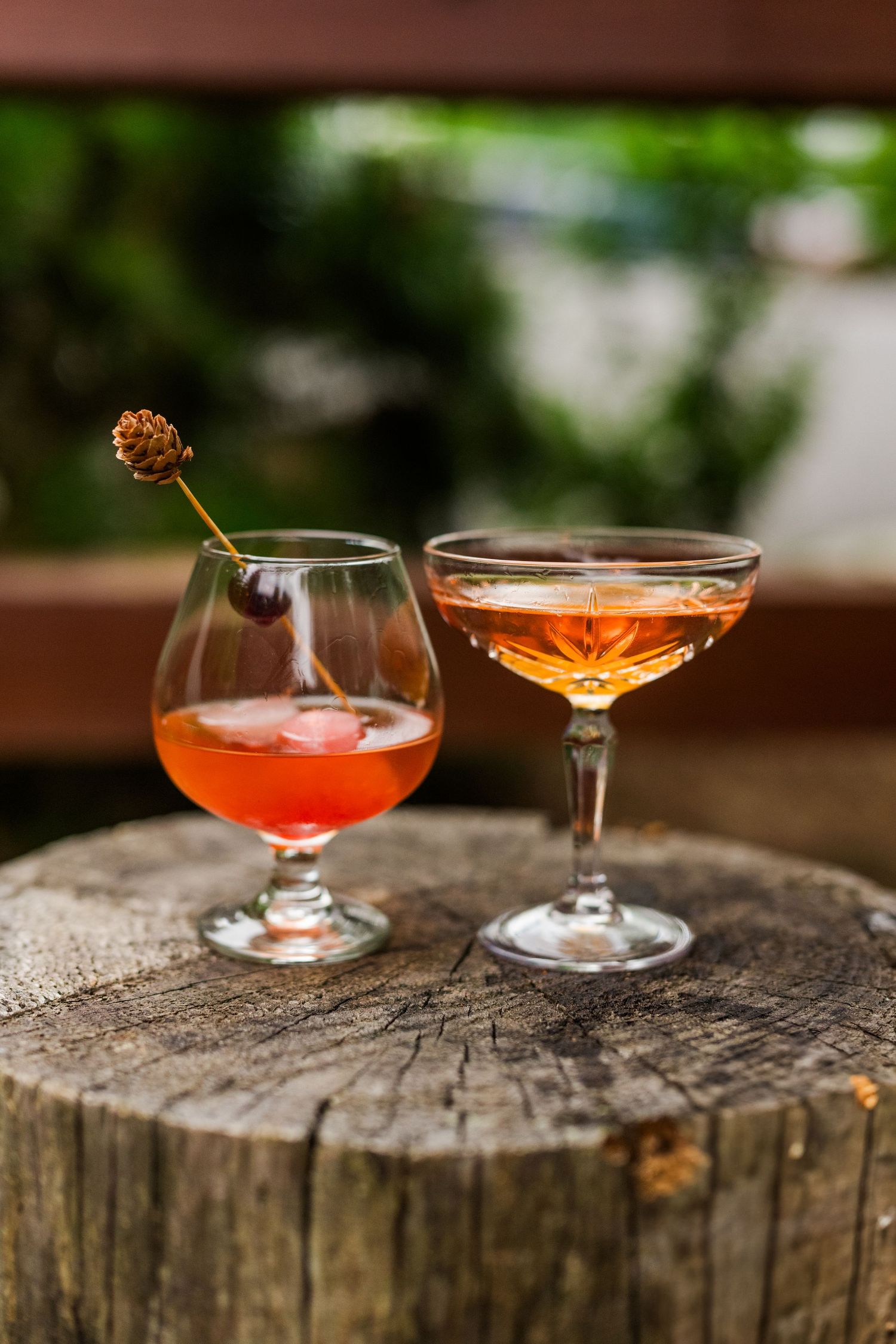 cocktails at greenbrier restaurant in gatlinburg, tn