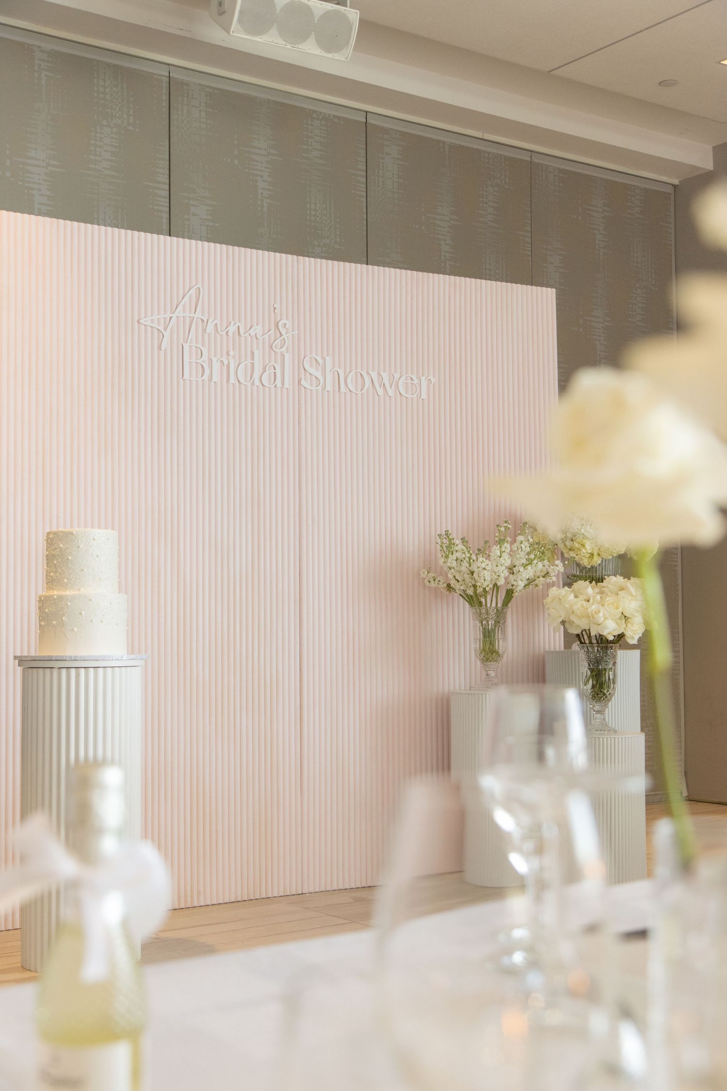 A pink backdrop with