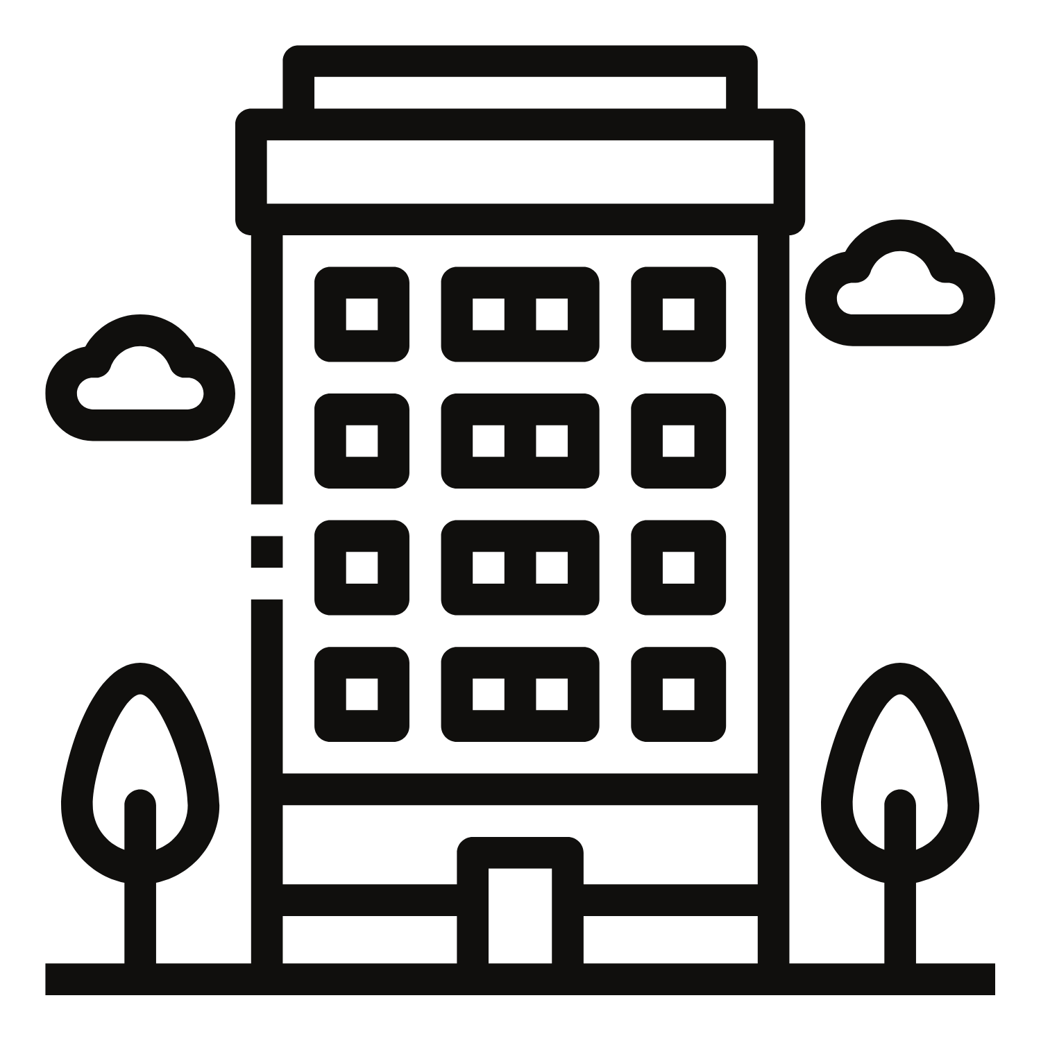 icon of a building