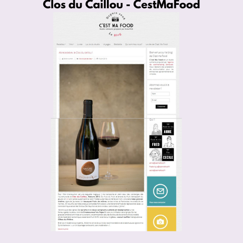 image d'une publication Cestmafood pour le domaine Clos du caillou à Chateauneuf-du-pape