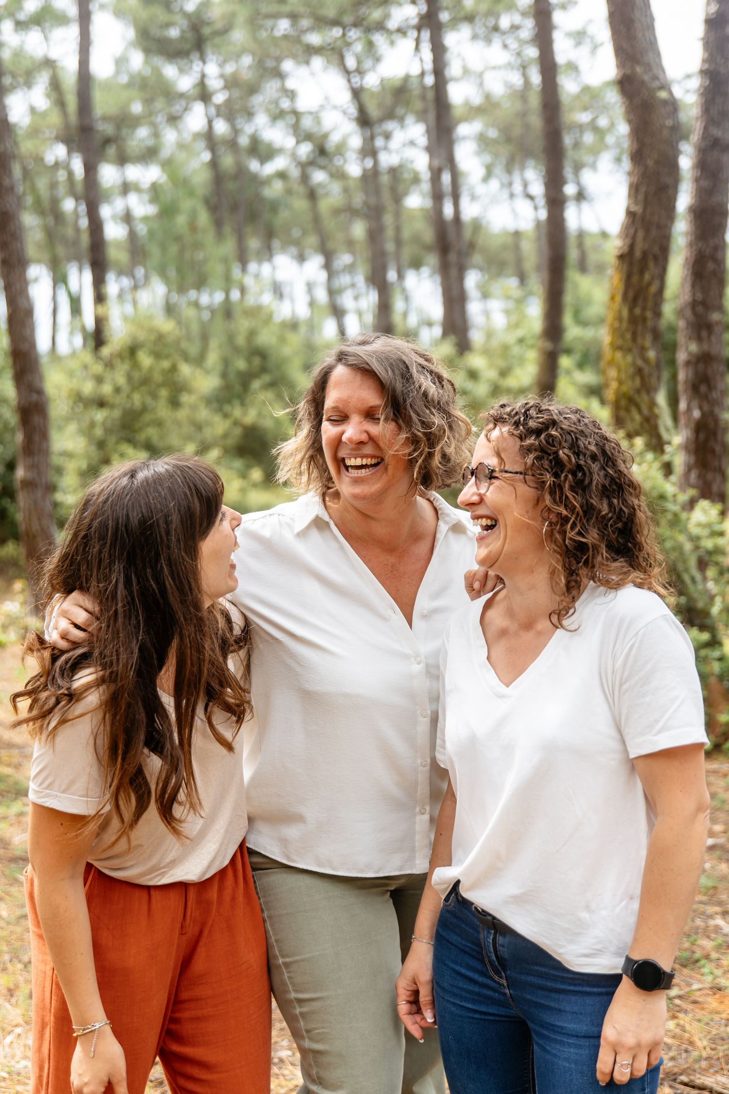 Portrait soeurs complicité en foret